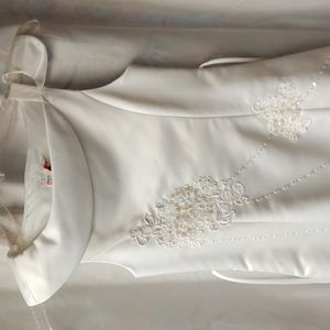 White beaded dress
